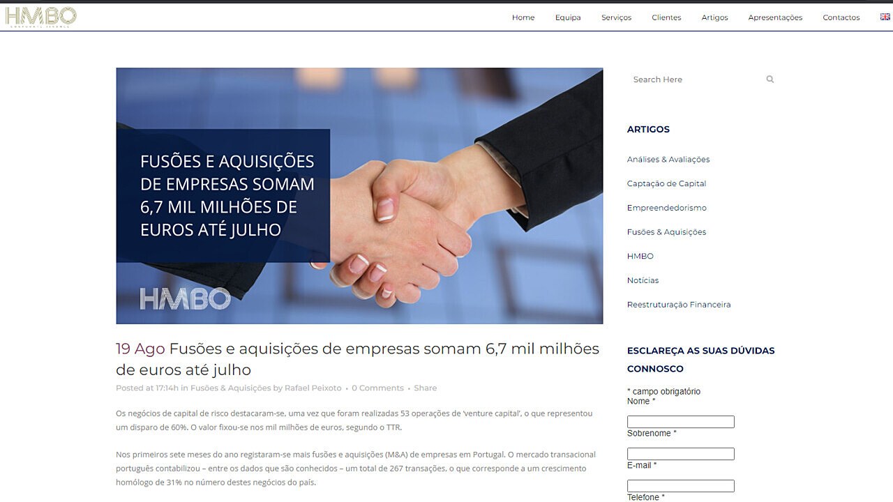 Fuses e aquisies de empresas somam 6,7 mil milhes de euros at julho